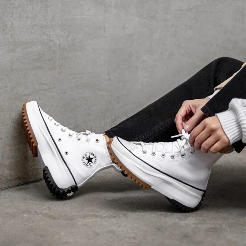 converse匡威帆布鞋女鞋夏季新款run star hike 时尚潮流休闲鞋子运动