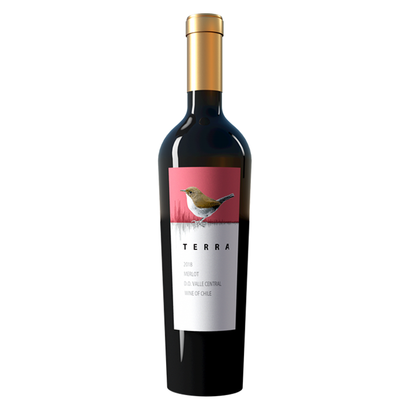 智利进口红酒 特乐小鸟(terra)梅洛干红葡萄酒 梅洛干红750ml单支