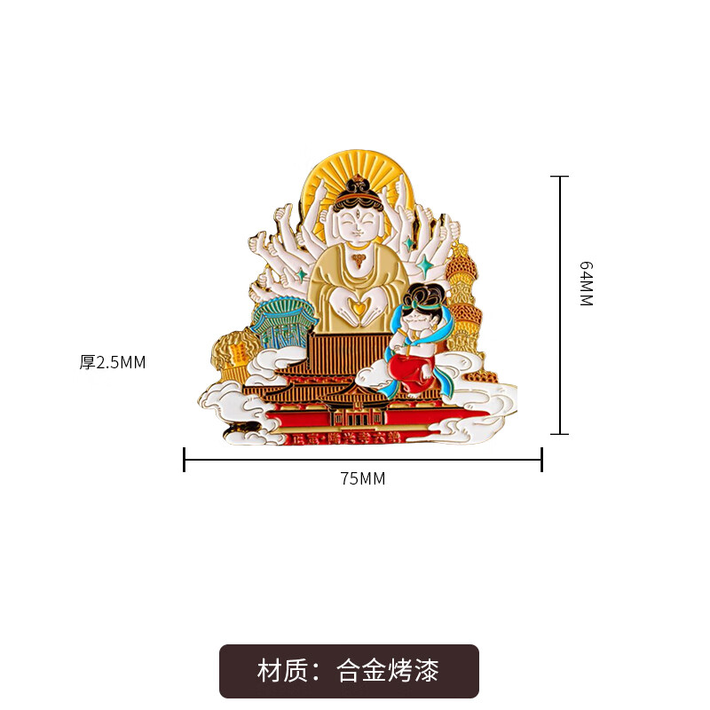 河北博物院原创正定隆兴寺六绝冰箱贴文创旅游景点城市纪念品送礼