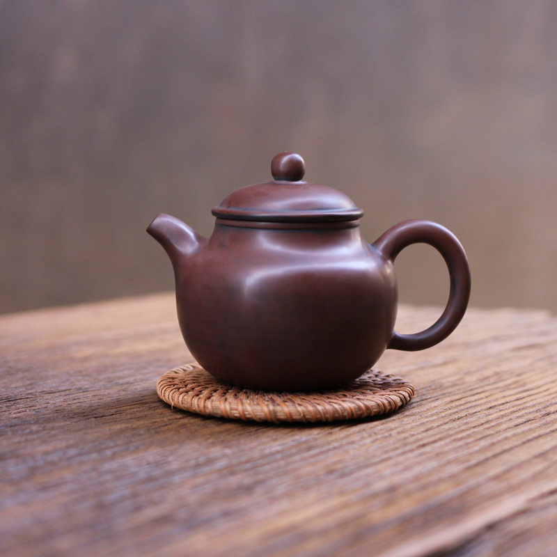 煜化钦州坭兴陶仿古壶纯全手工紫泥古铜色窑变复古茶壶功夫 古茶壶