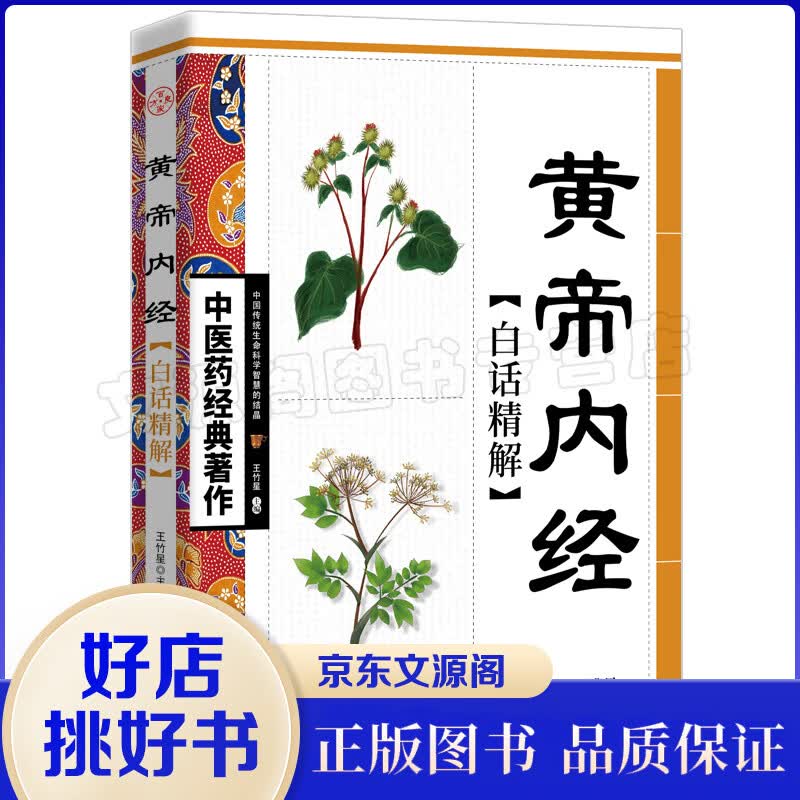 正版现货 黄帝内经白话精解版 中医药经典著作 中华传统养生白话讲解家庭养生参考书籍 中医养生保