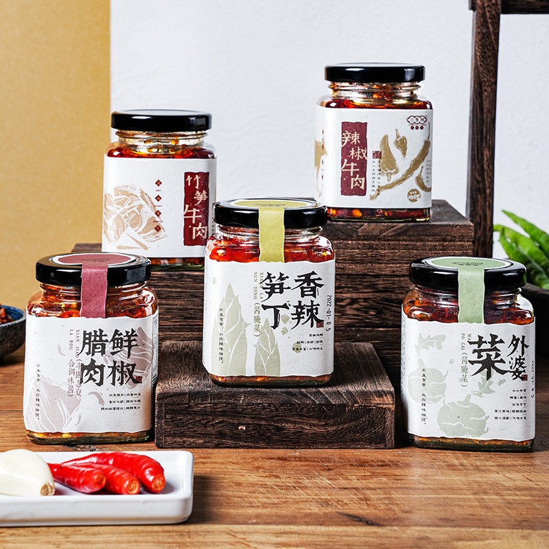 三生川川渝特色辣椒酱牛肉酱泡菜下饭菜腊味肉酱拌饭拌面酱180g(单瓶)