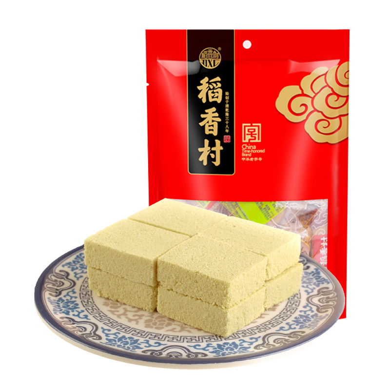 传统老式绿豆糕 点心零食糕点散装特产小吃 绿豆糕 500g 袋装