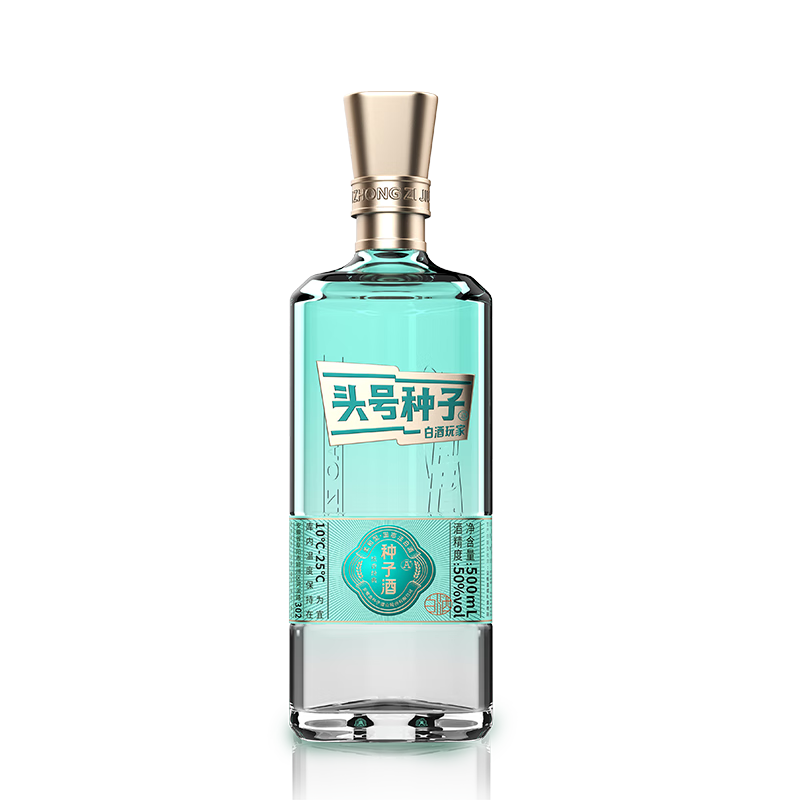 金种子头号种子 柔和型白酒 高线光瓶酒 高度50度 500ml 50度 500ml 1