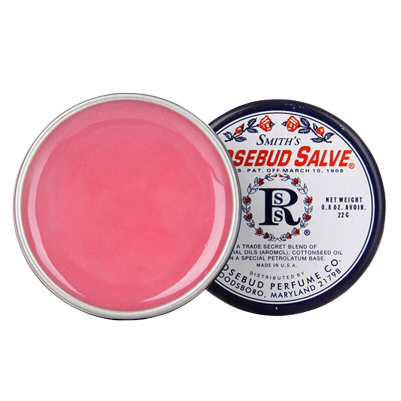 Rosebud Salve玫瑰花蕾膏保湿滋润缓解干燥护唇润唇膏防干裂美国进口 玫瑰花蕾膏22g