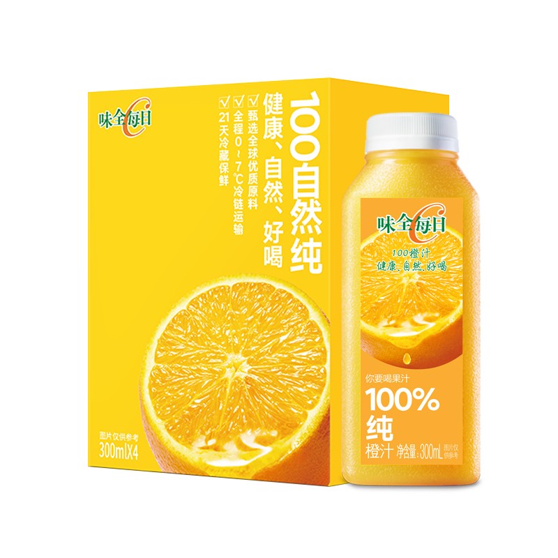 味全 每日C橙汁 300ml*4 （大客户专用）