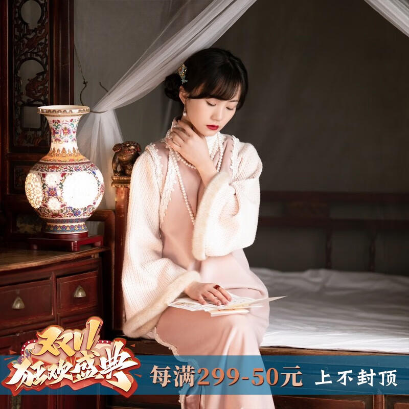 一城风絮香纤玉暖丨民国风筒子领日常甜美少女加厚呢子旗袍年轻 粉色 S使用感如何?