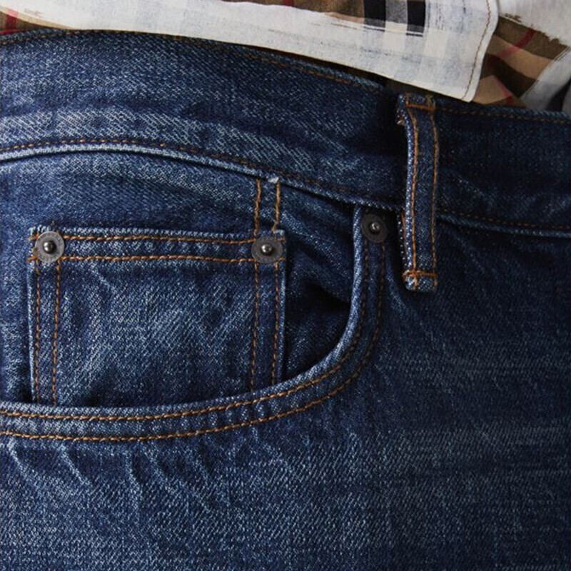 博柏利 burberry 男士靛蓝修身微喇牛仔裤 80010891 30 1350元-聚超值