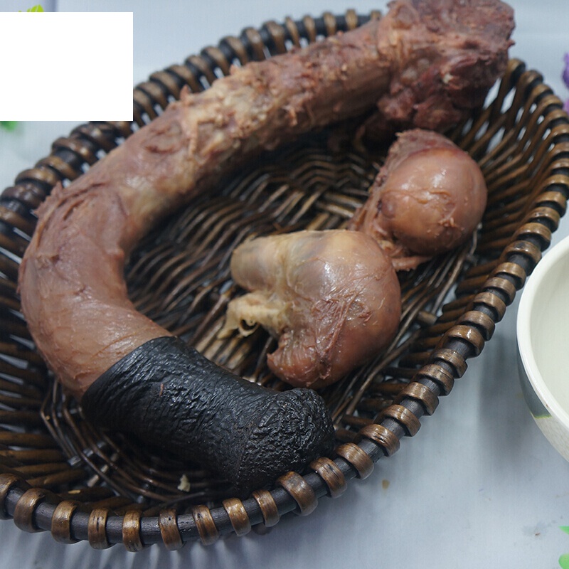 虎钢馋五香熟驴鞭 真空开袋即食 驴宝大件驴鞭带蛋蛋睾丸 1.