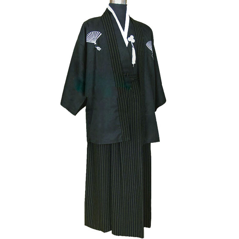 男士日本古装改良复古日本和服男士服影视舞台演出服拍照套装2020