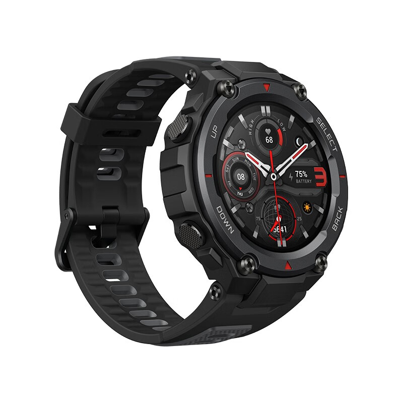 AMAZFIT T-Rex Pro 陨石黑 四星三模定位 100米防水 心率监测  18天长续航 智能运动手表男女华米科技出品