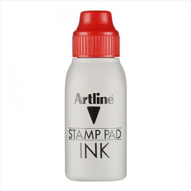 旗牌（Artline）日本旗牌（Shachihata）Artline 办公财务速干快干秒干印章印台印泥通用印台EHJ-1 印油-红色