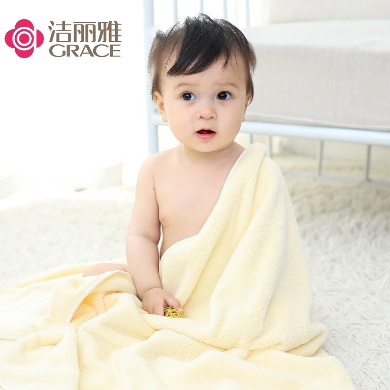 婴童浴巾-浴衣洁丽雅A类微米纺滑纱婴儿浴巾3分钟告诉你到底有没有必要买！评测质量怎么样！