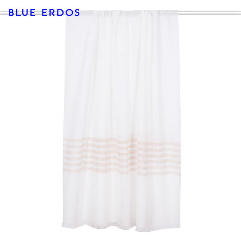 BLUE ERDOS100%山羊绒披肩春夏精纺轻薄款大围巾 白棕