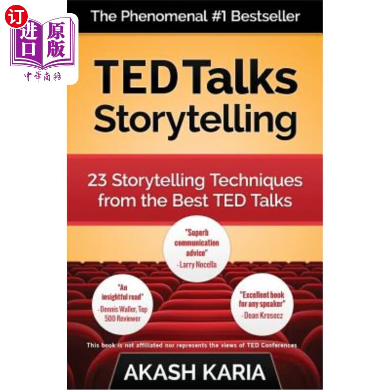 海外直订ted talks storytelling: 23 storytelling techniques from