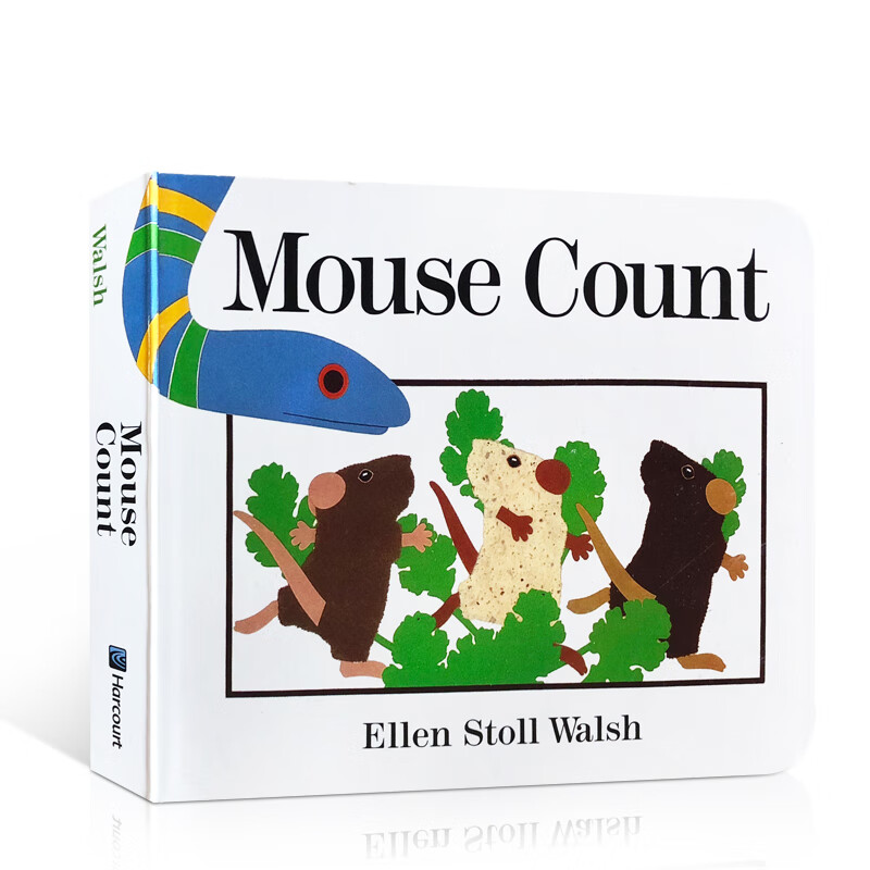 【外图原版】进口英文 mouse count 纸板书老鼠数数/walsh, ellen