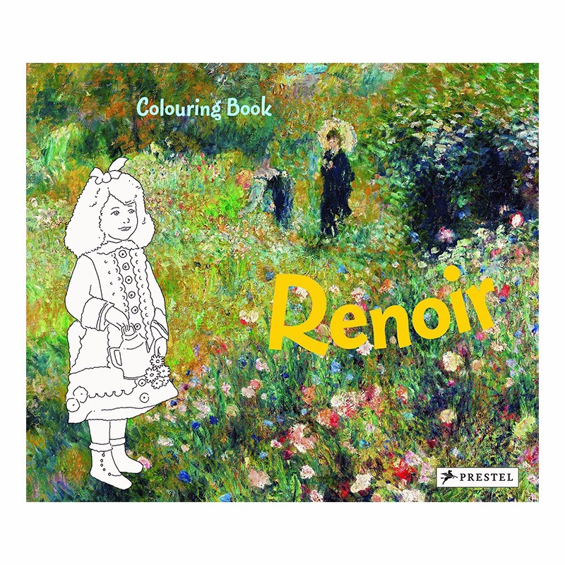 【现货】雷诺阿涂色书renoir coloring book 英文原版儿童艺术启蒙