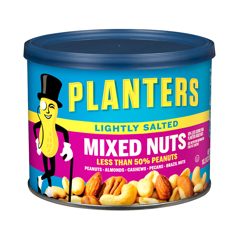 【292g】PLANTERS绅士减盐混合坚果价格走势及评价-休闲零食推荐