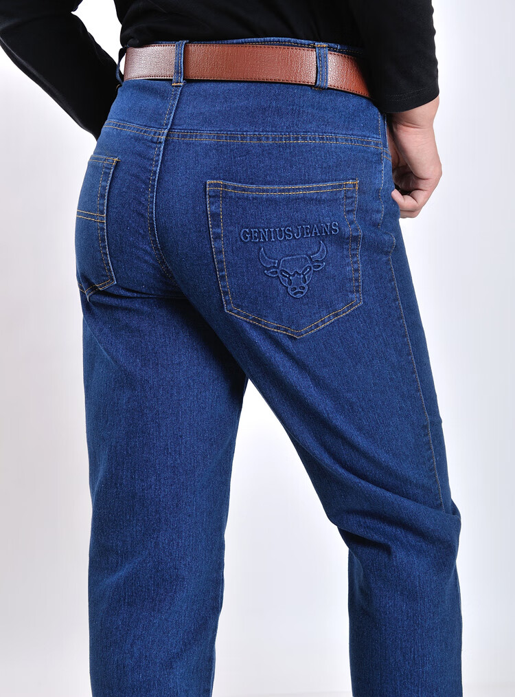 工装裤中年劳保长裤中厚汽修电焊四季 jyc蓝色牛头春秋款 30 腰围2尺3