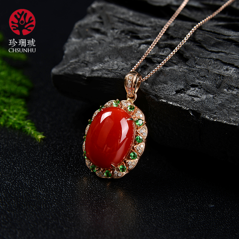 驚きの価格 f19 天然濃赤珊瑚 煌ルース 11.40 ct 2.28 g リング - www