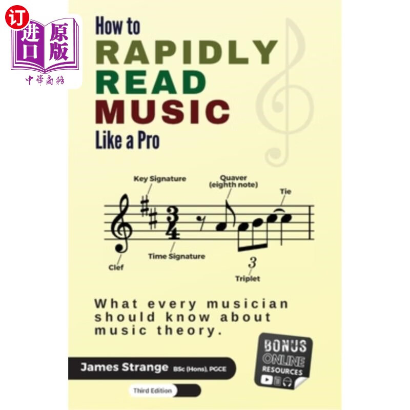 海外直订how to rapidly read music like a pro: what every