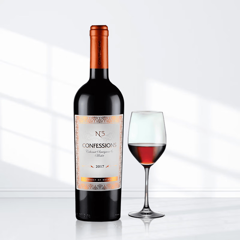 爱沁保加利亚原瓶进口n°5凯妃五号赤霞珠美乐干红葡