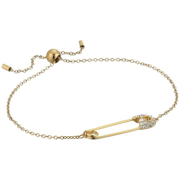 swarovski施华洛世奇女士水晶镶嵌别针镀金滑扣手链时尚魅力饰品