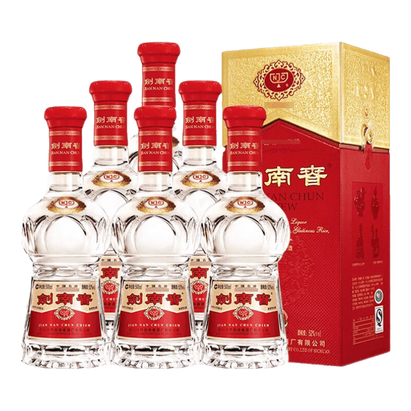 Jiannanchun/���ϴ� ˮ���� 52�� Ũ���� 6ƿ 500ml 2488Ԫ