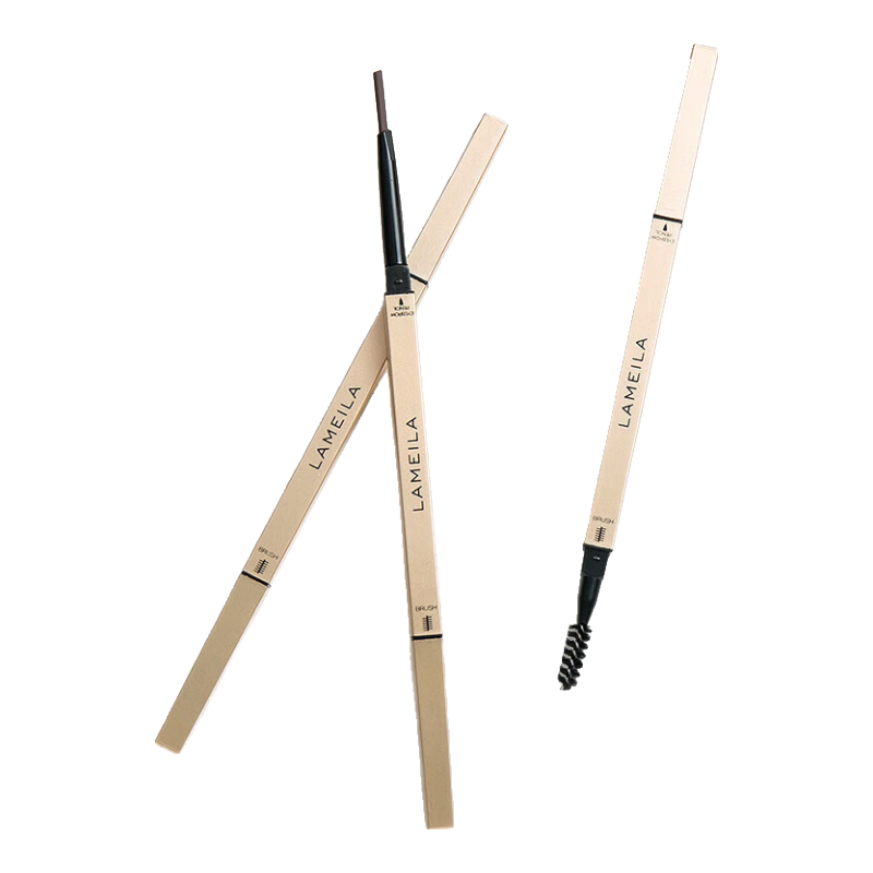 小金条眉笔小金块自然防水持久不脱色防汗极细女初学者 962-4#灰棕色