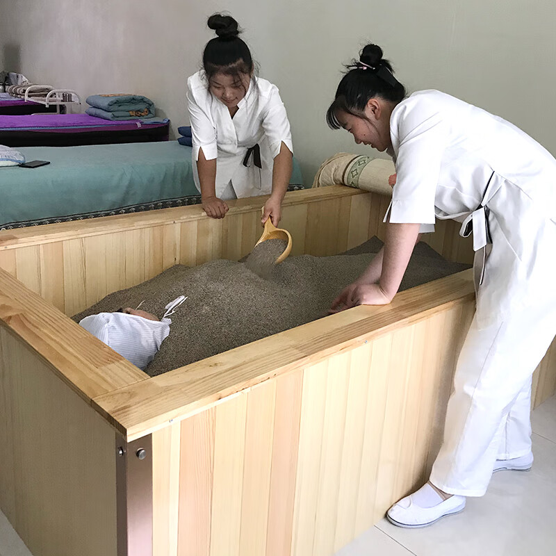 山头林村沙疗床 沙疗床天然沙新疆养生床五彩玉疗床盐疗床多宝石床
