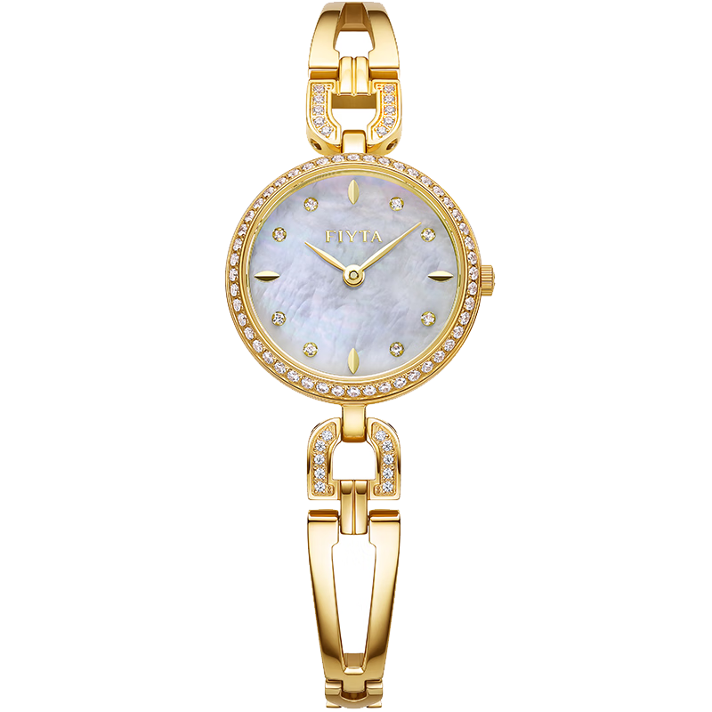 飞亚达(FIYTA)玲珑系列女士石英手表手链表精致小巧百搭时尚防水腕表