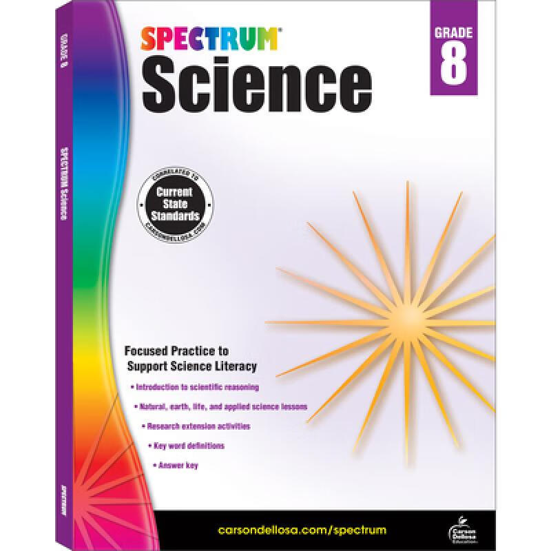 预订 Spectrum Science, Grade 8: Volume 68