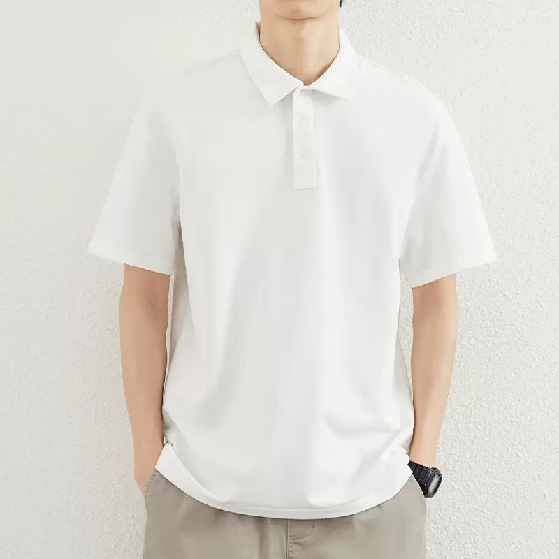 来图定制polo衫男士订做同学聚会衣服短袖文化体恤夏季上衣 白色 m
