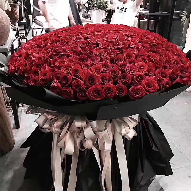 红玫瑰鲜花速递花束365朵520朵999朵1314朵花求婚告白