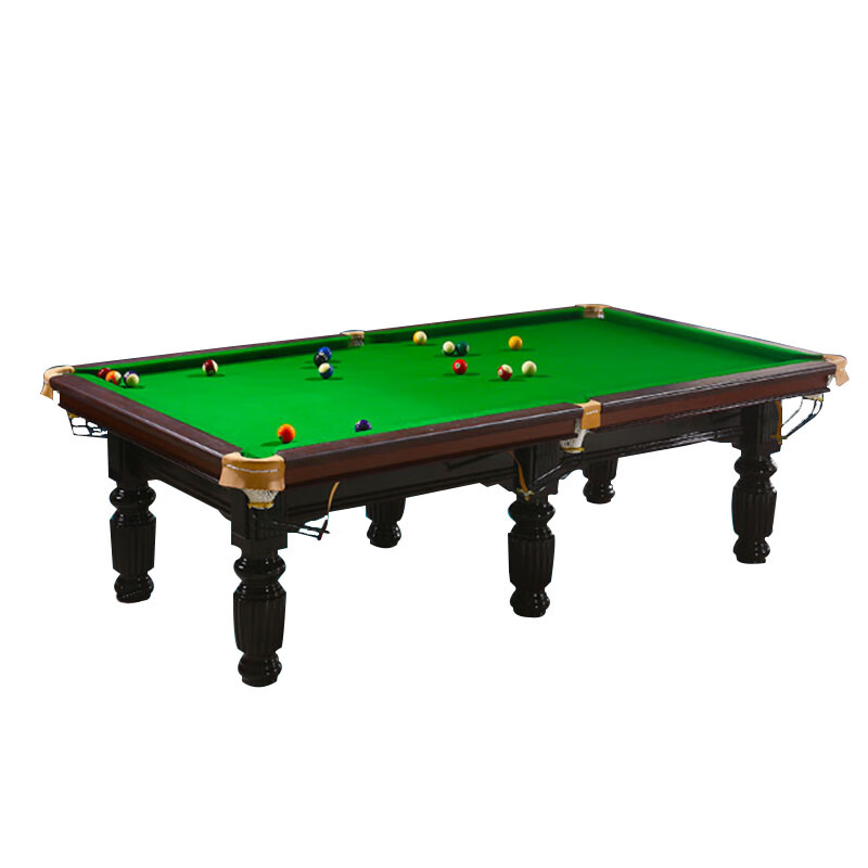 sb fdtq-008中式黑八台球桌 实木邦 石板 双面布台呢 一台装 企业定制