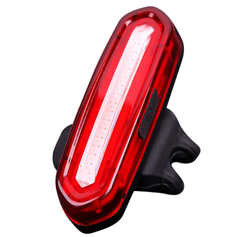 赛途USB充电自行车灯山地车尾灯LED警示灯骑行装备 红蓝变光