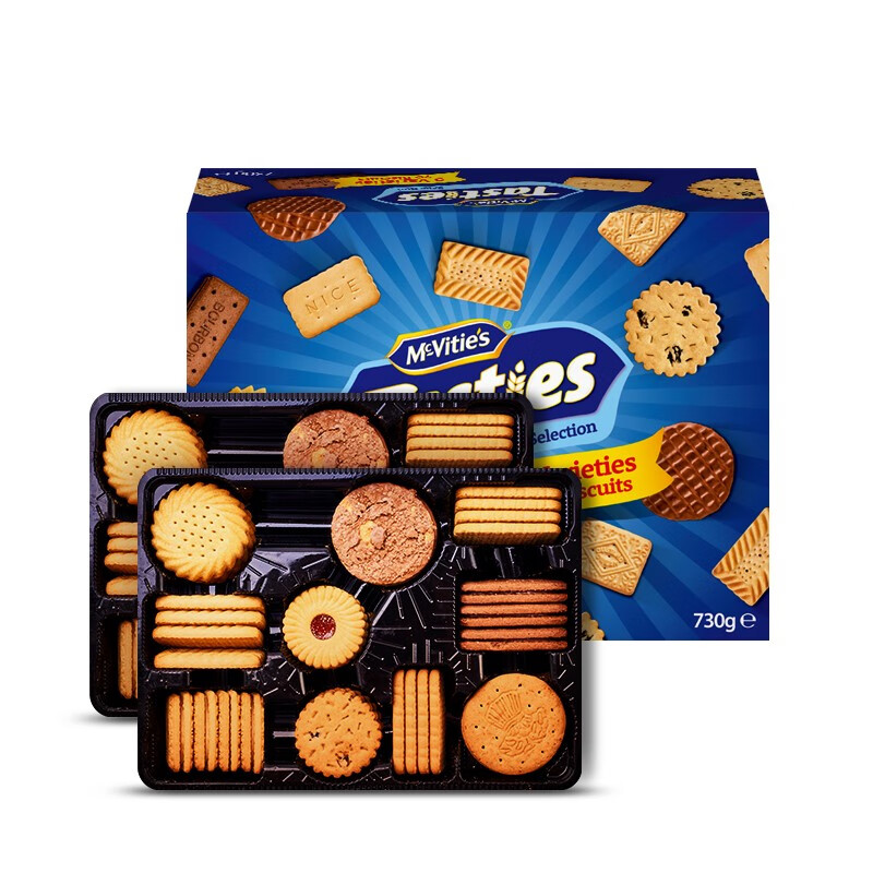 英国进口 麦维他（Mcvitie's）美味缤纷经典饼干礼盒(简易版)730g 早餐饼干 零食礼盒