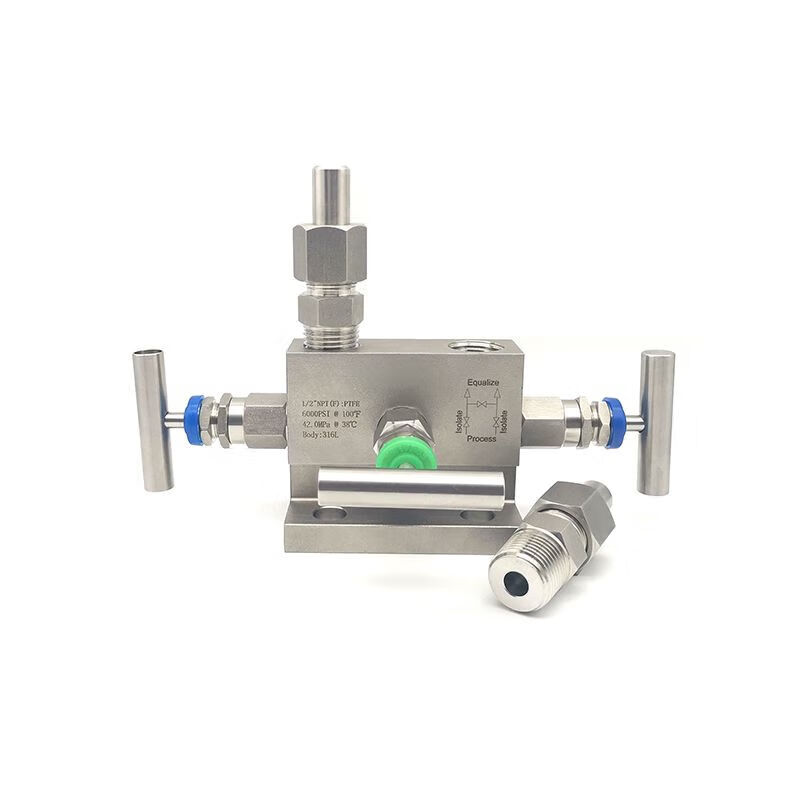 喜普t型三阀组304316l不锈钢法兰丁字形三阀组1151eja变送器三阀组