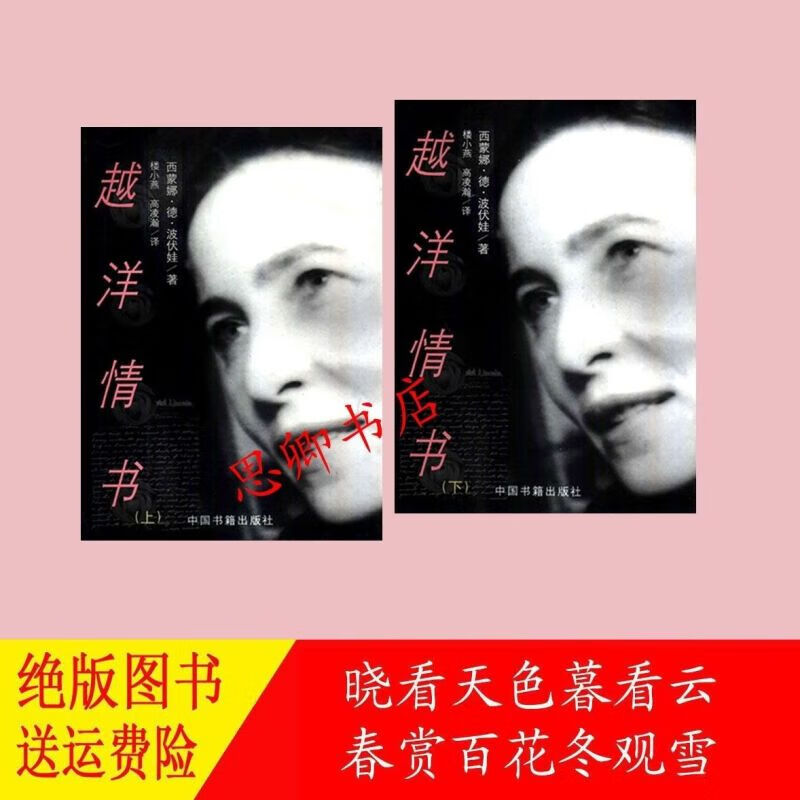 越洋情书上下全二册 (法)西蒙娜.德.波伏娃 1999中国书籍出版社