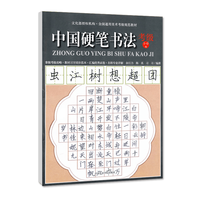 【现货速发】中国硬笔书法考级附练习册考级1-6级全国通用美术考级规范教材) 余巨力 陈真习习硬笔书法
