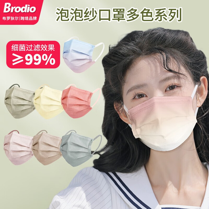 Brodio莫兰迪成人口罩：价格走势、卓越性能与美观外形