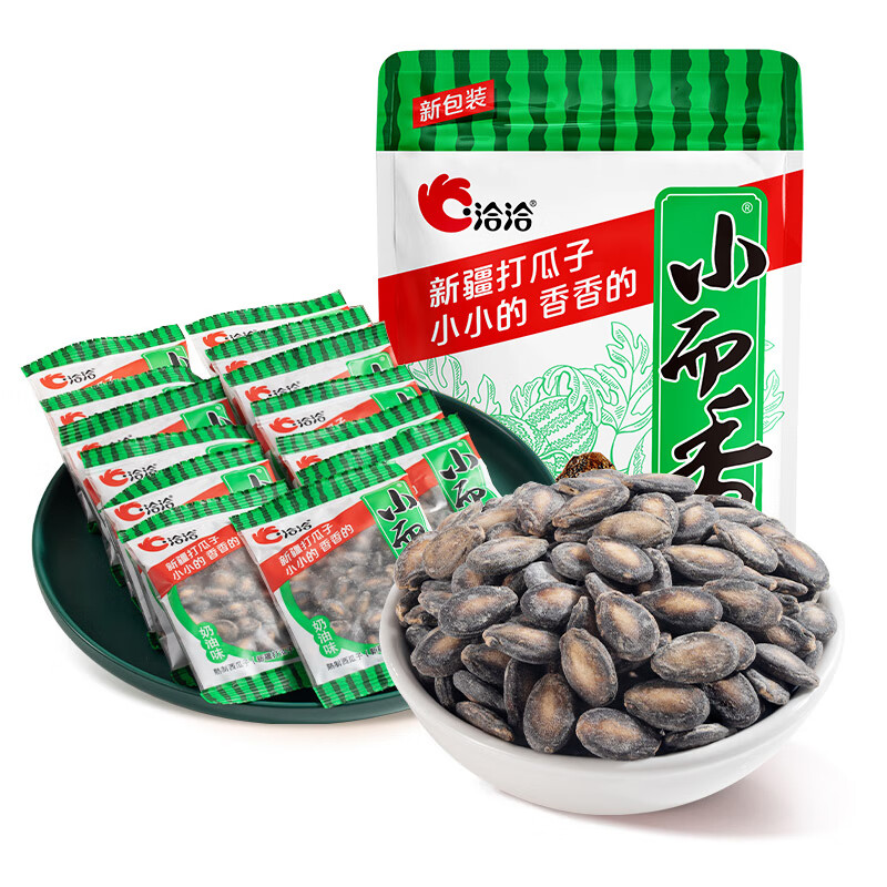 洽洽新疆打瓜袋中袋小而香西瓜子180g奶油味恰恰年货零食 【奶油味】