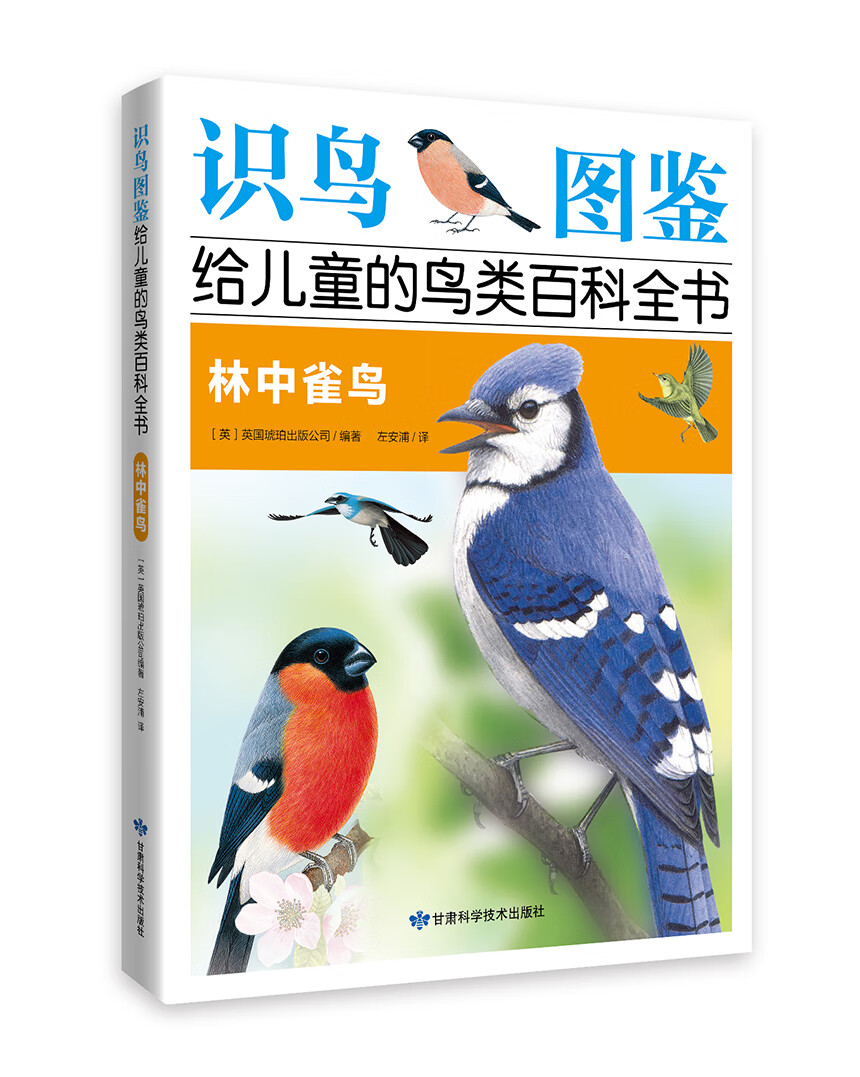 识鸟图鉴，给儿童的鸟类百科全书：林中雀鸟儿童科普