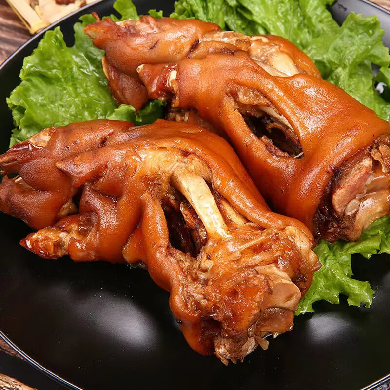 发晓食品精酱猪蹄子熟食 真空包装 卤味熟食猪手酱猪蹄酱香猪脚 开袋