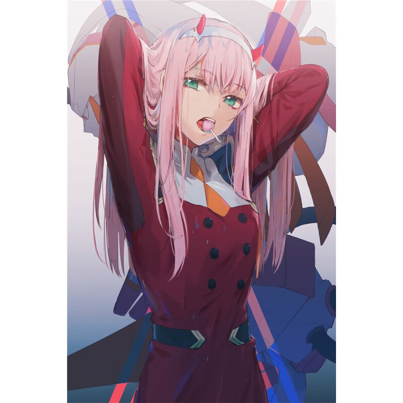 darling国家队02动漫,国家队darling动漫 国家队 02樱花动漫海报 darling in the franxx 超大宿舍墙贴纸 姜