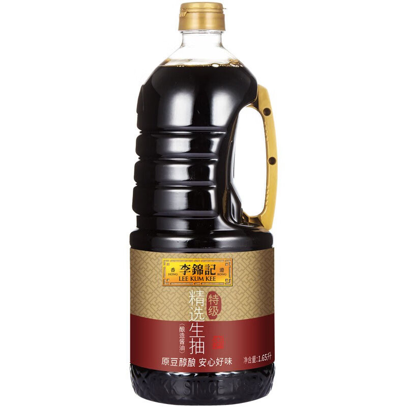 李锦记 酱油 精选生抽 鲜味凉拌 1.65L