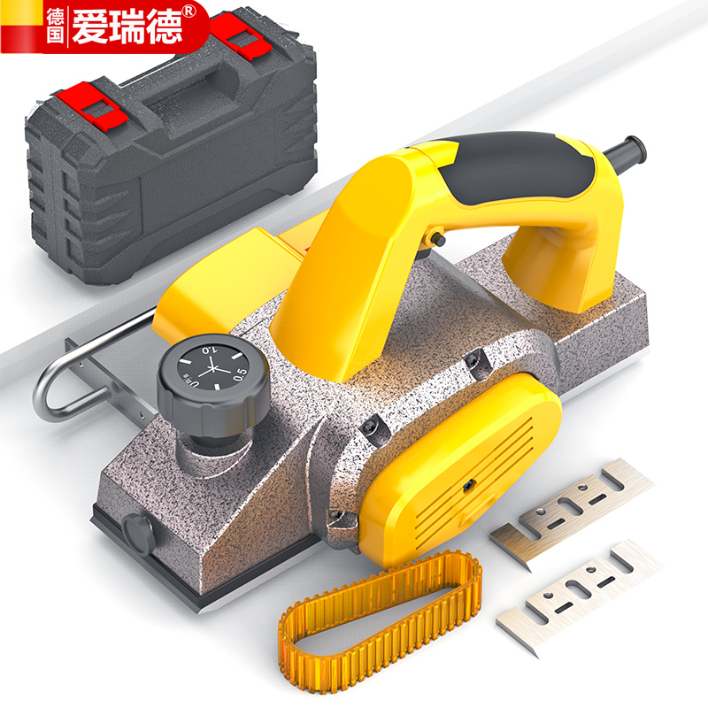 爱瑞德木工电刨家用手提压刨机 电动工具 铝体电刨 工具箱 刨 工具箱