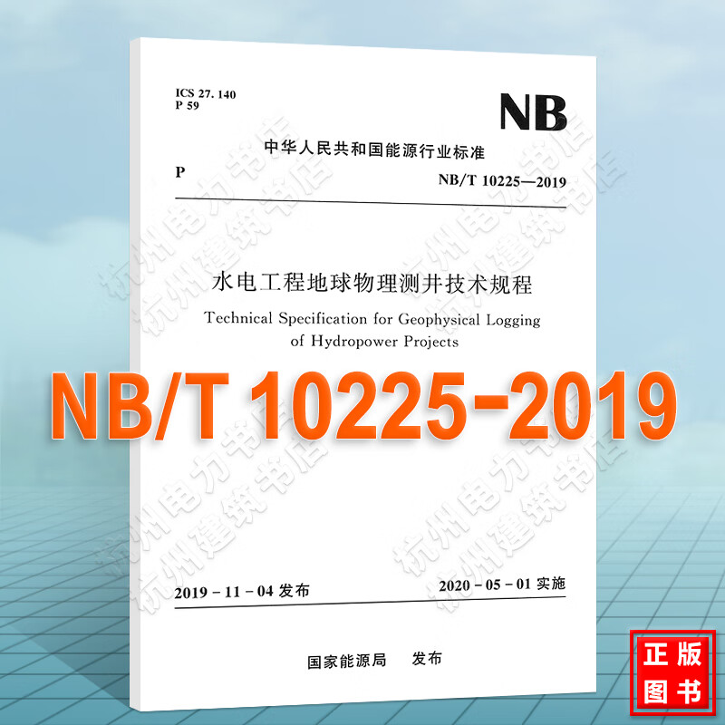 NB/T10225-2019水电工程地球物理测井技术规程