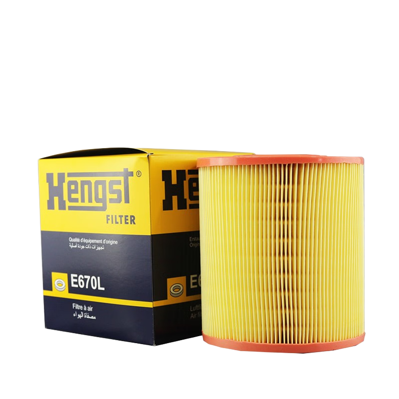漢格斯特Hengst空氣濾清器濾芯空氣格 奧迪車(chē)系 E670L 05-11款?yuàn)W迪A6L2.0T底盤(pán)C6