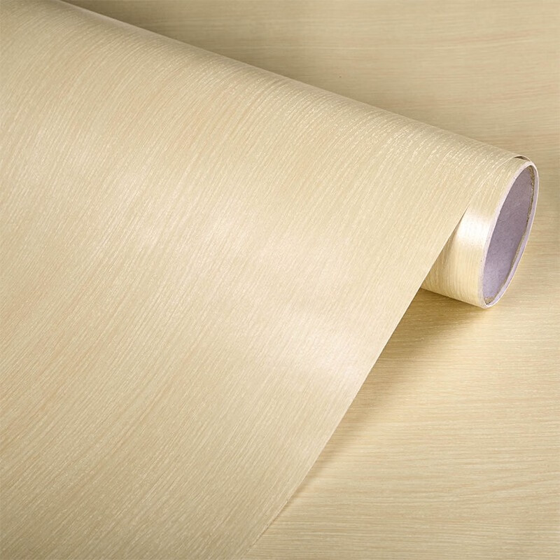 木纹贴纸家具翻新贴皮木纹波音片桌子衣柜书台装饰贴 黄木纹-60cmx5m